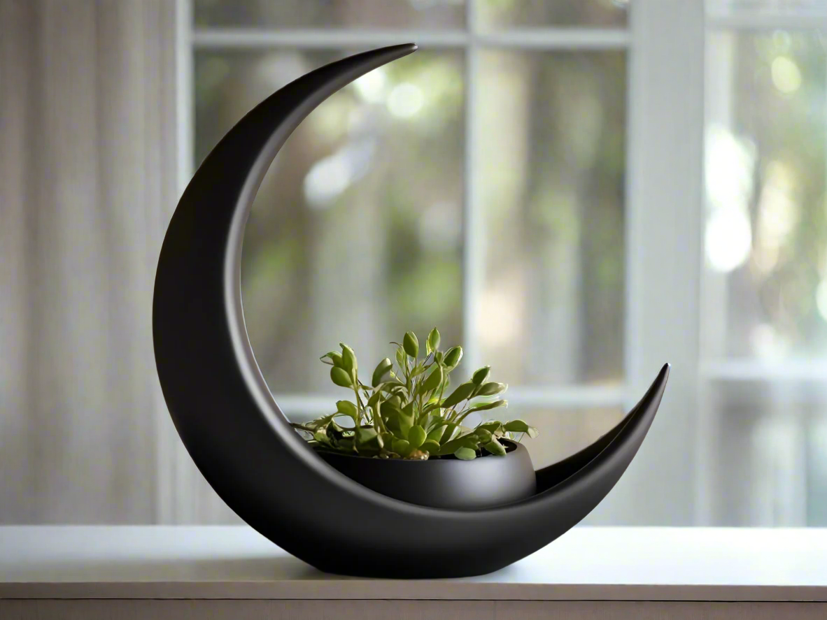 Crescent Shaped Vase