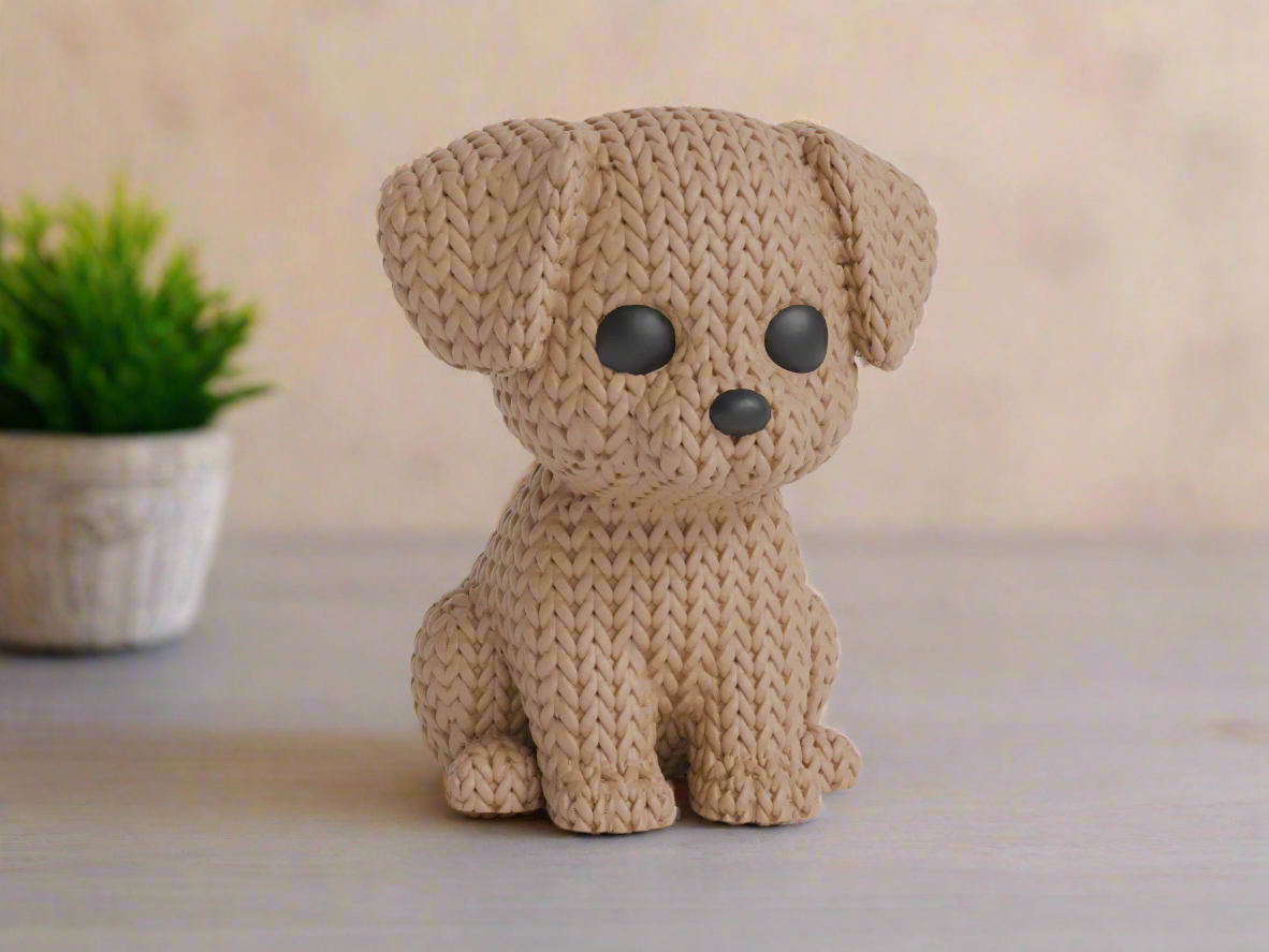 Knitted Dog Decorative Toy