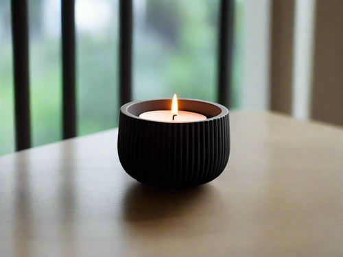 Small Tealight Holder - LED & Candle - RISHYA