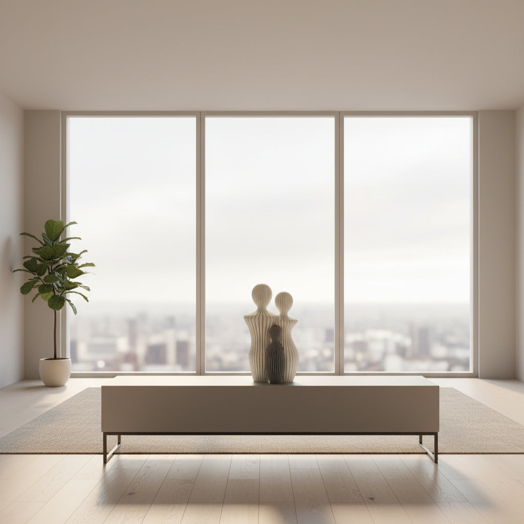 sculpture of a family