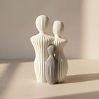 sculpture of a family