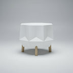 Geometric white planter