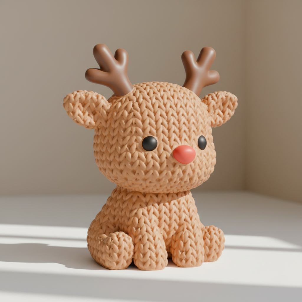Knitted Reindeer