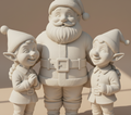 Santa with Elves