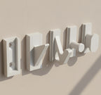 Set of black metal hooks